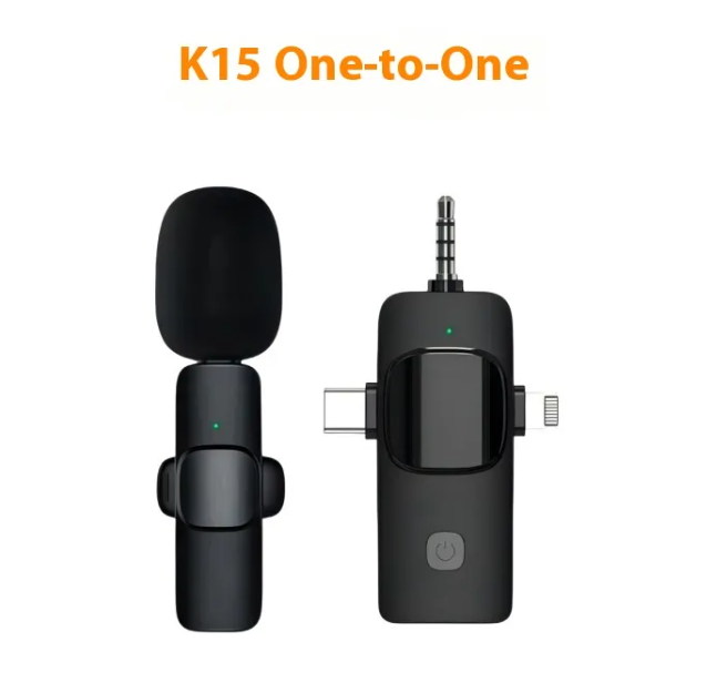 Chrome Wireless Clip Mic — 3-in-1