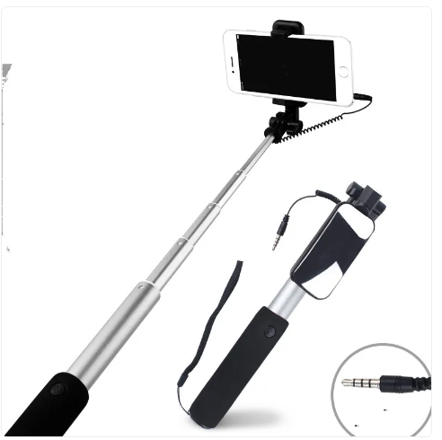 Chrome Aluminum Selfie Stick